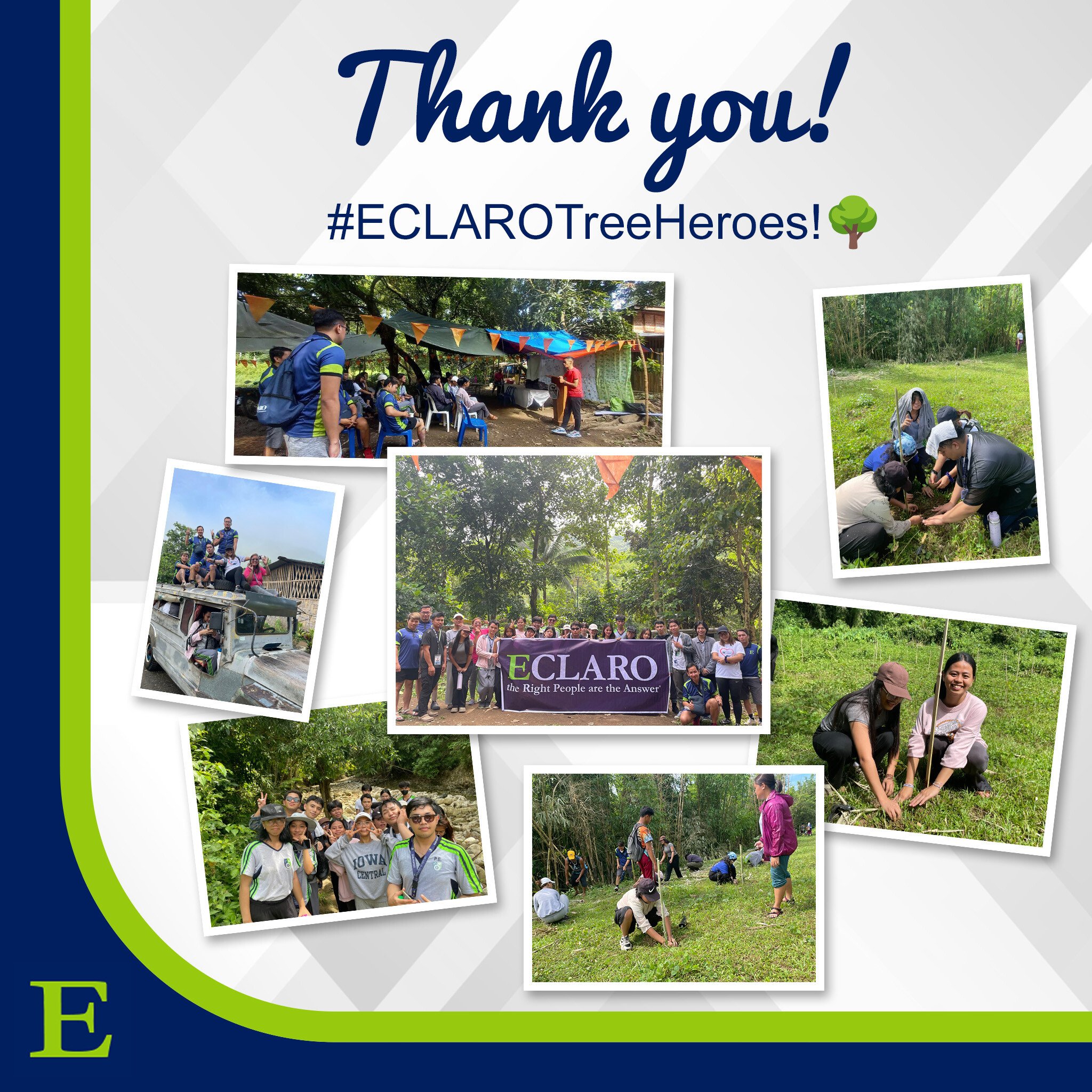 ECLARO Project E-Care Tree Planting event cover