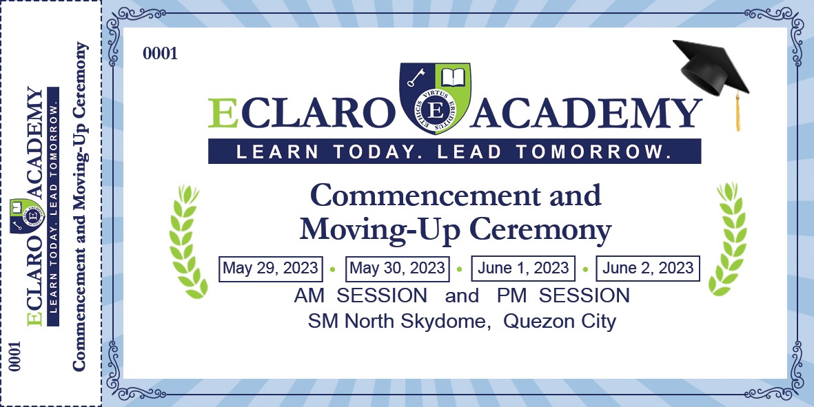 Eclaro Academy Graduation TICKET